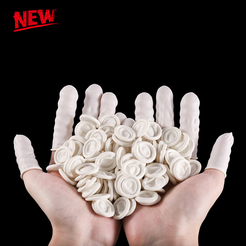 Latex Disposable Glove - 100/50/30 قطعة من أغطية الأصابع المطاطية