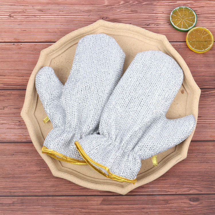 قفازات غسيل الأطباق بسلك فضي م - مراجعة Heat Resistant Glove وسعره