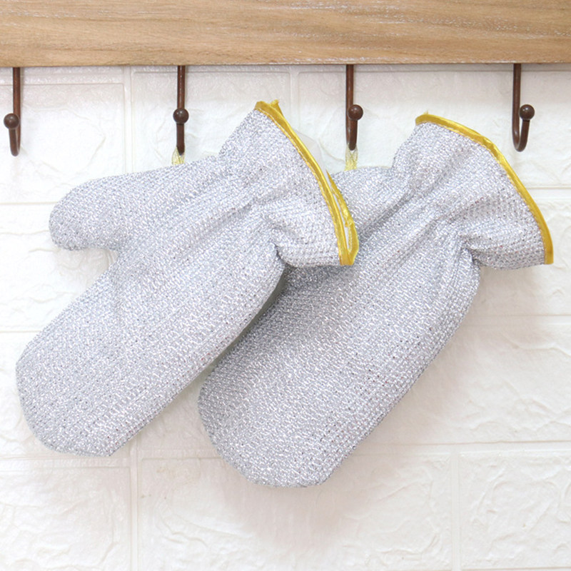 قفازات غسيل الأطباق بسلك فضي م - مراجعة Heat Resistant Glove وسعره