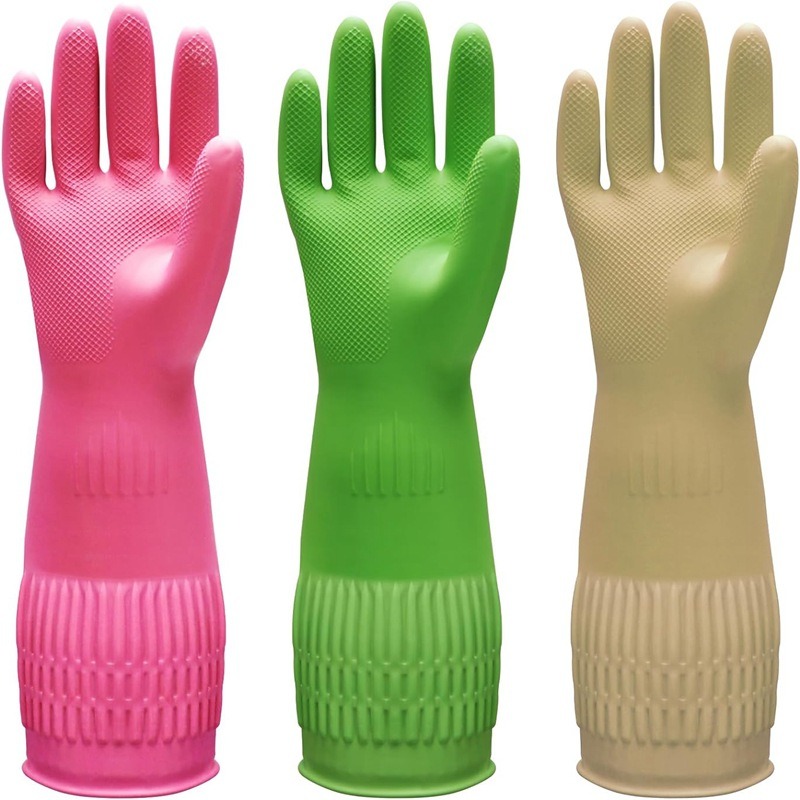 زوج من قفازات السيليكون المطاط - مراجعة Dish Glove Rubber وسعره