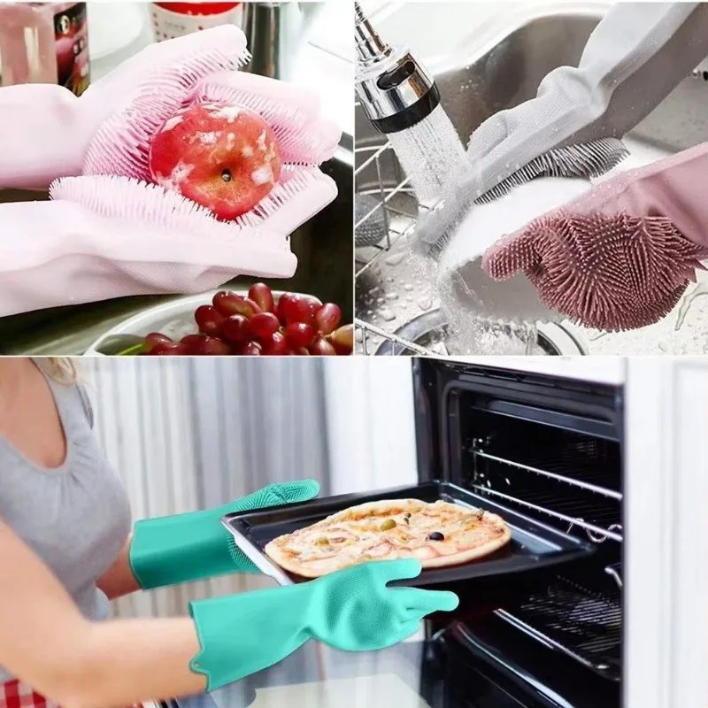 1 قطعة قفازات غسل الصحون سيليك - مراجعة Dish Glove Rubber وسعره