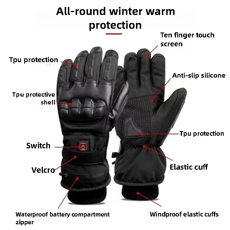 قفازات ساخنة جهاز تدفئة محمول  - مراجعة Ski Glove Waterproof وسعره